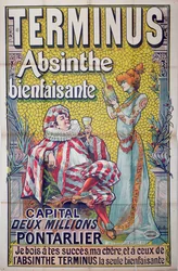 Plakát s reklamou na absint 